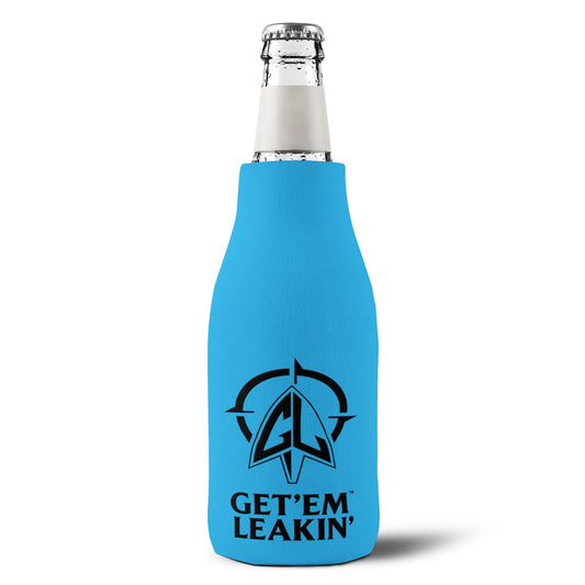 Bottle Koozie — "Gey em leakin" Zip-Up Cooler Sleeve