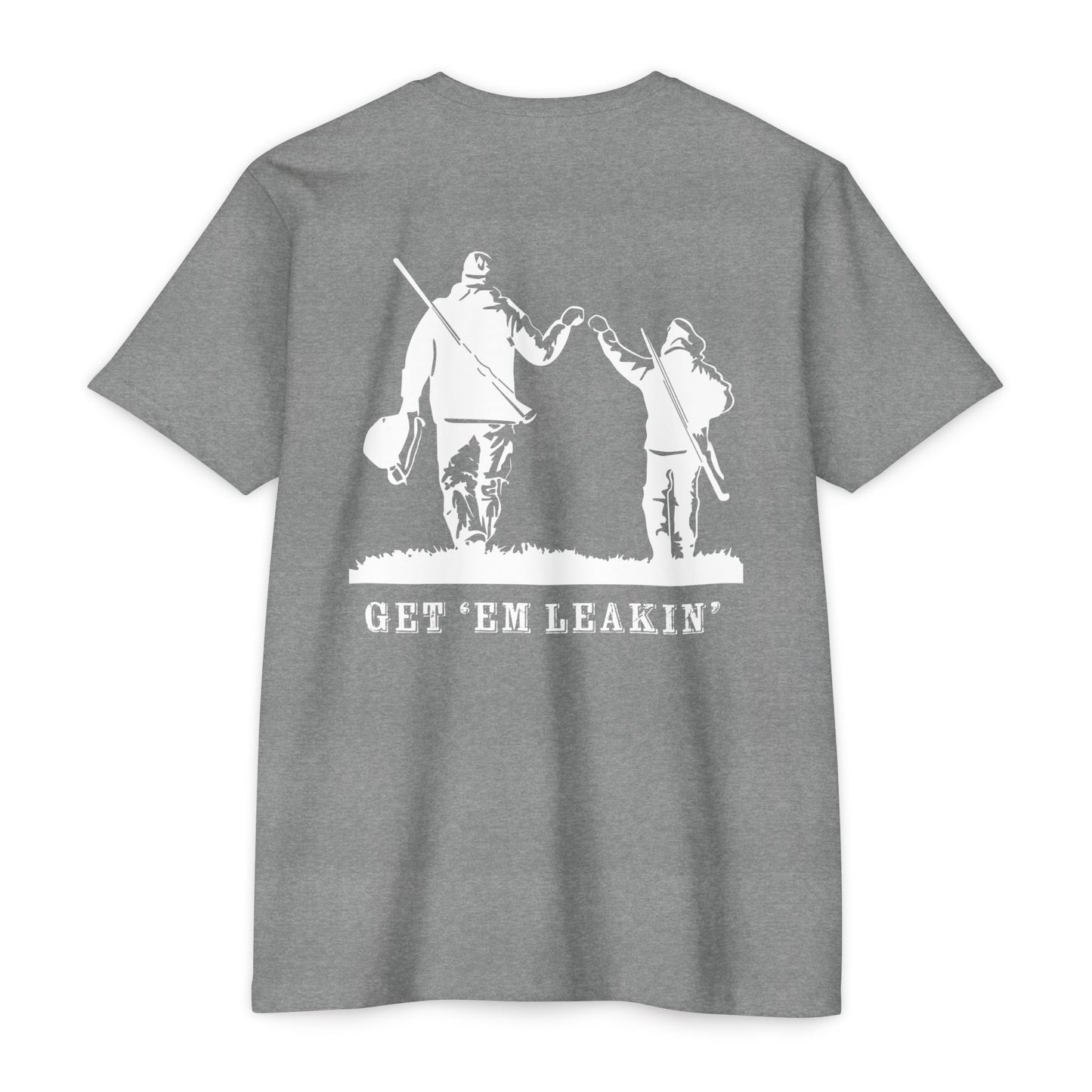 Fist Bump — 'Get 'Em Leakin' Tee white ink