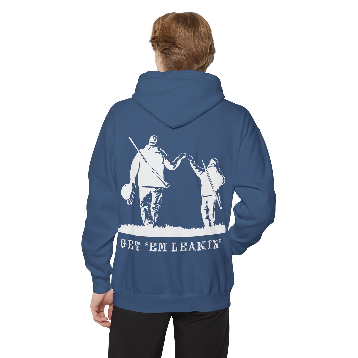 Hunting Hoodie — 'Get 'Em Leakin' Fist Bump Pullover