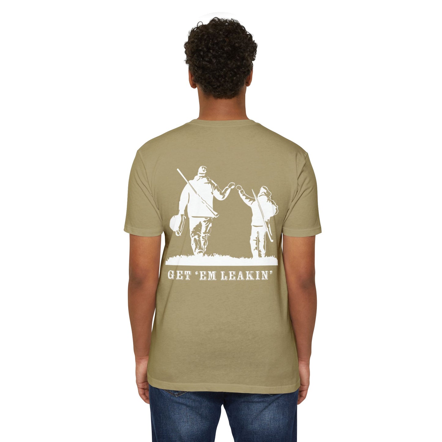 Fist Bump — 'Get 'Em Leakin' Tee white ink