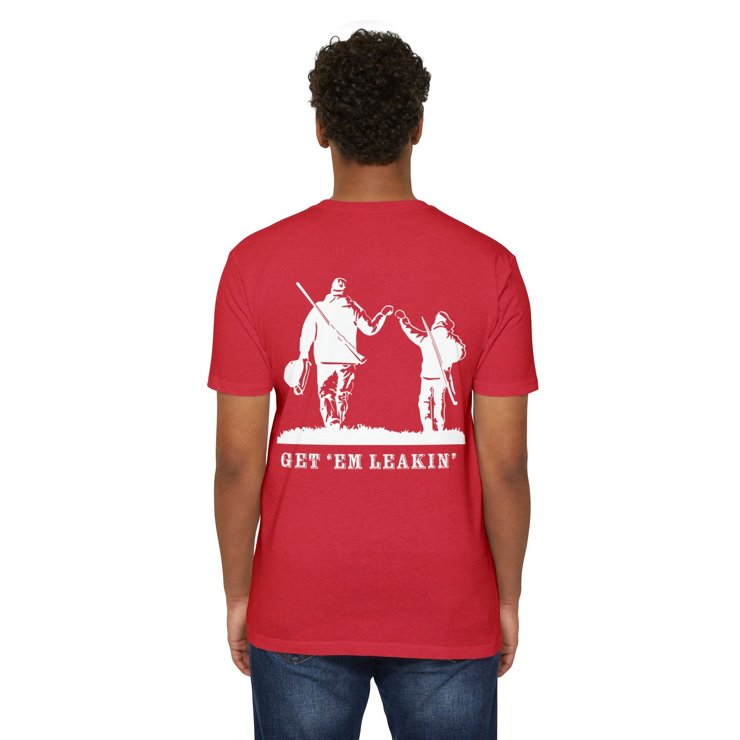 Fist Bump — 'Get 'Em Leakin' Tee white ink