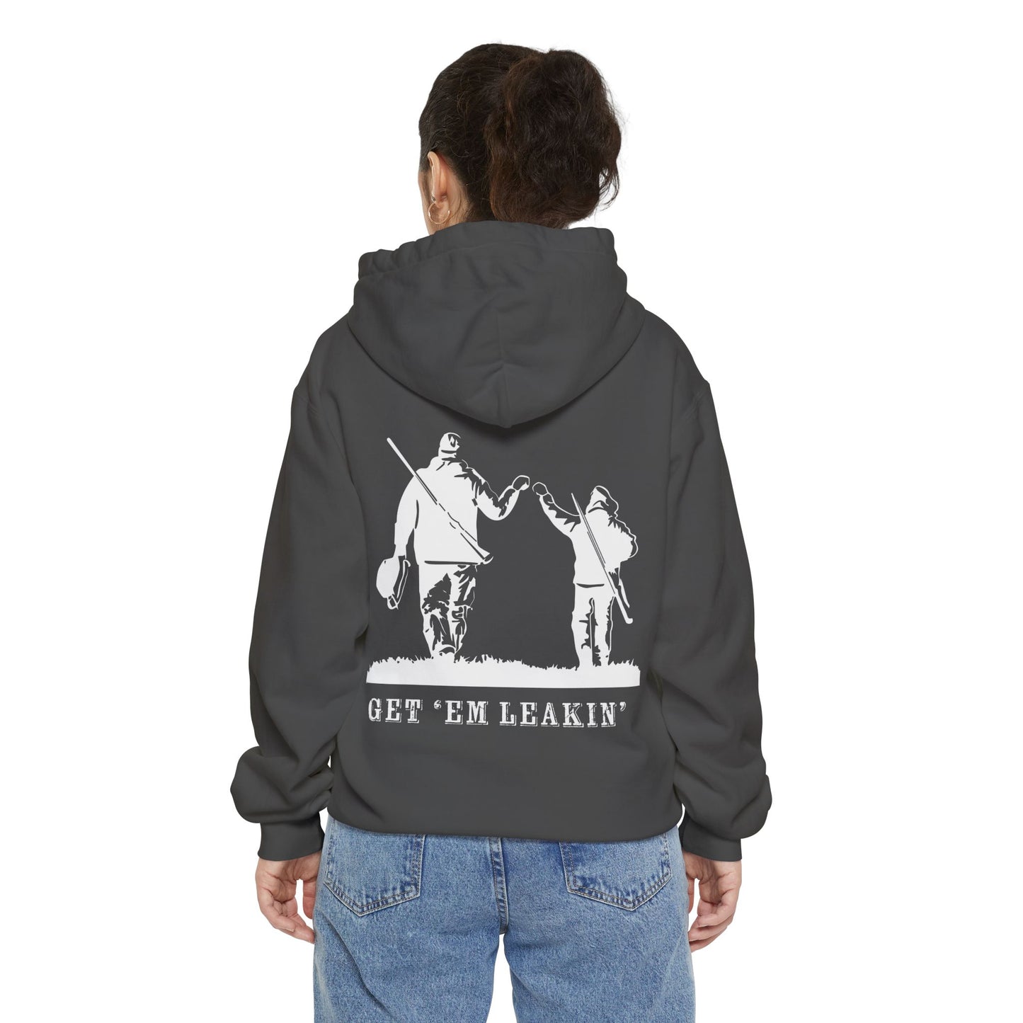 Hunting Hoodie — 'Get 'Em Leakin' Fist Bump Pullover