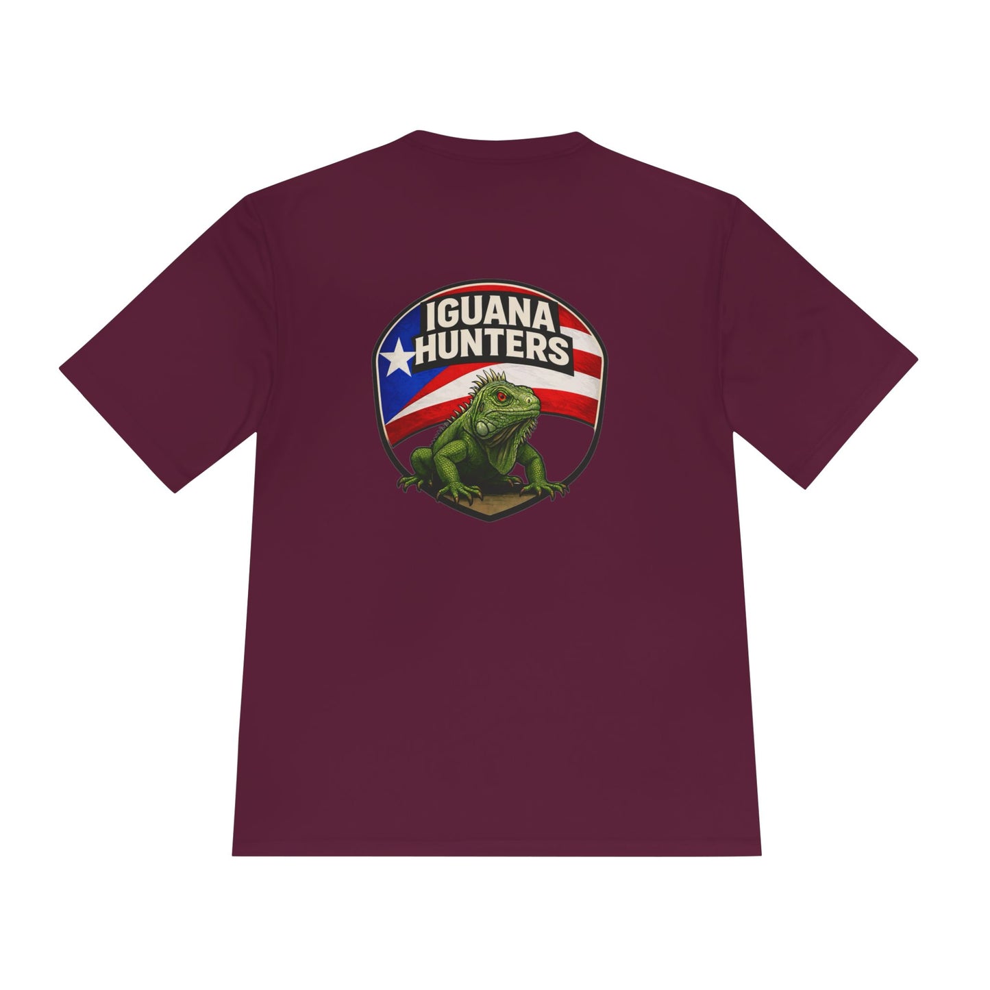 Iguana Hunters Back Logo Moisture-Wicking Tee