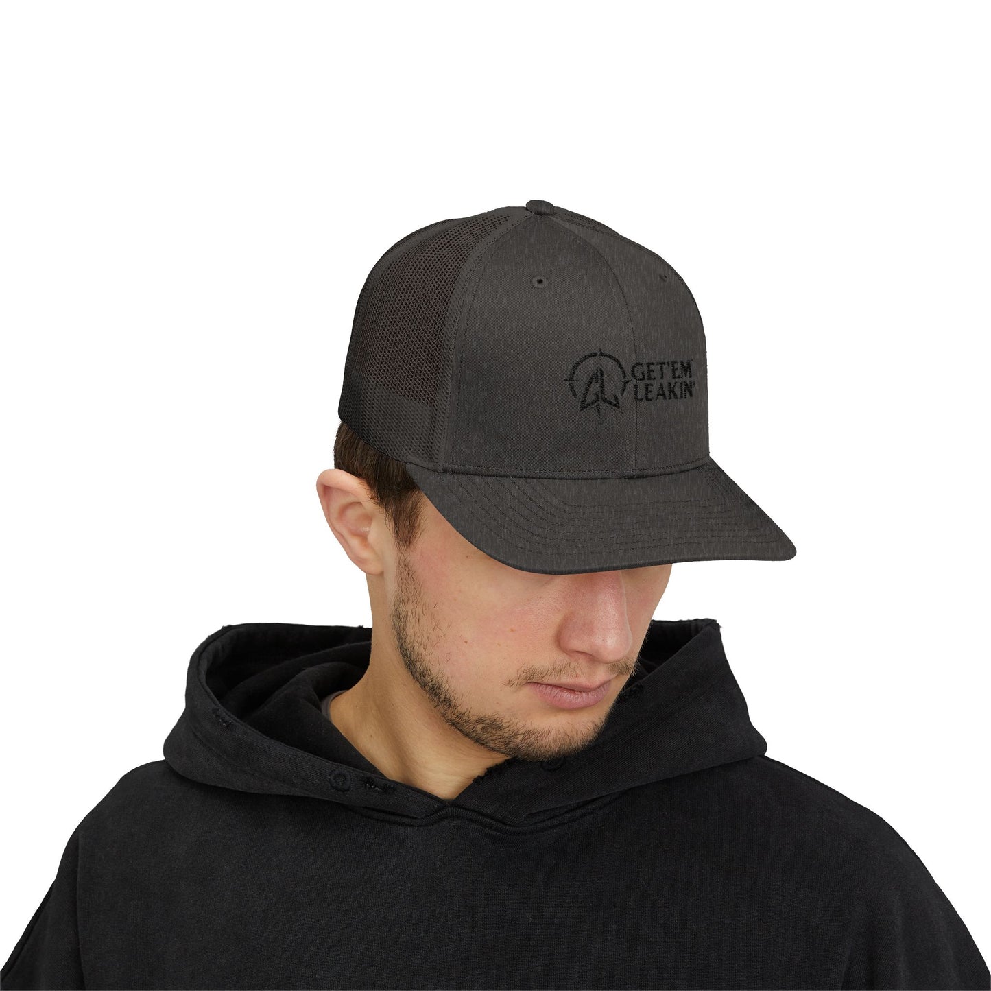 Trucker Cap — “Get 'Em Leakin'” Embroidered Snapback