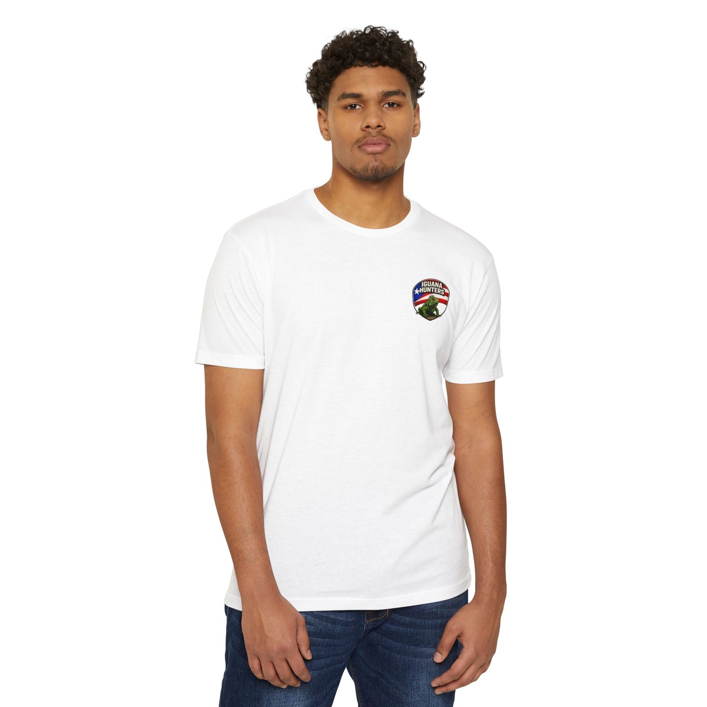 Get 'Em Leakin' Iguana Hunters Pocket Logo Tee - Black