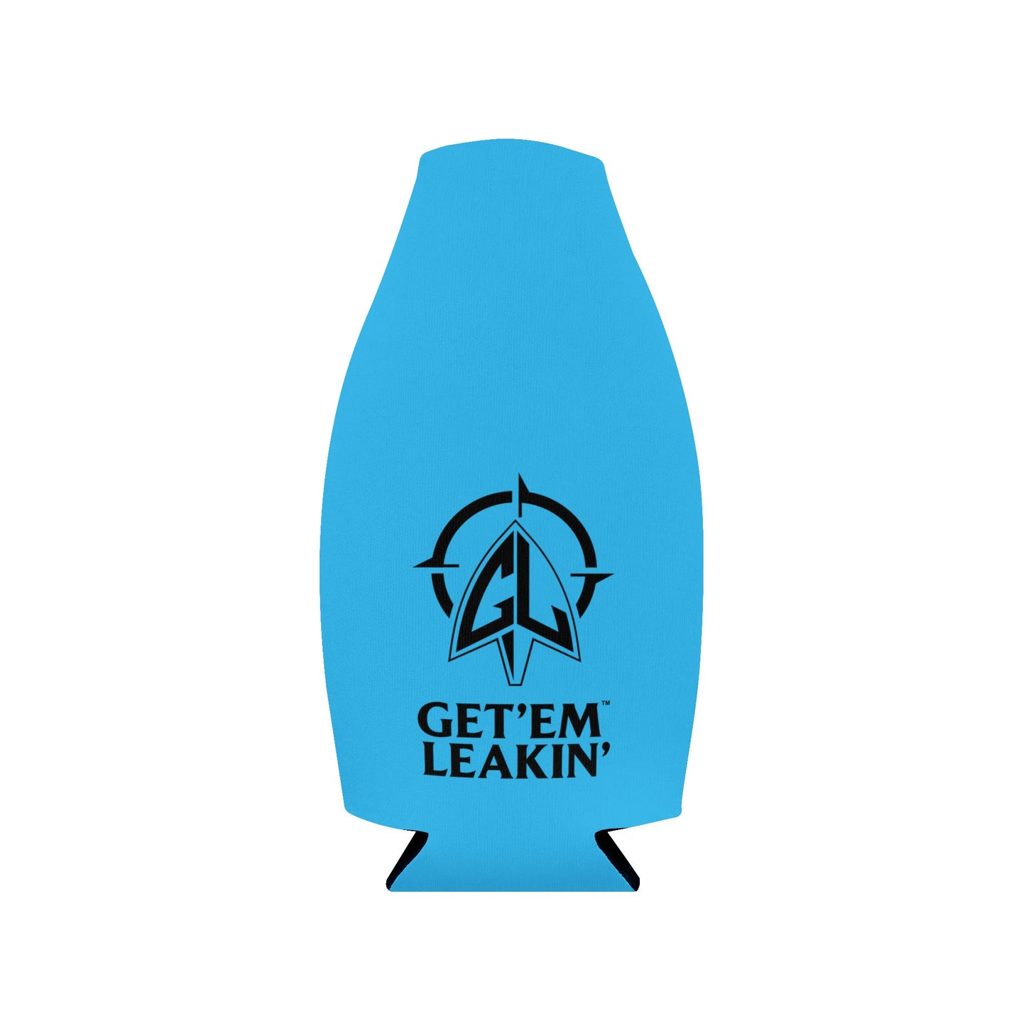 Bottle Koozie — "Gey em leakin" Zip-Up Cooler Sleeve