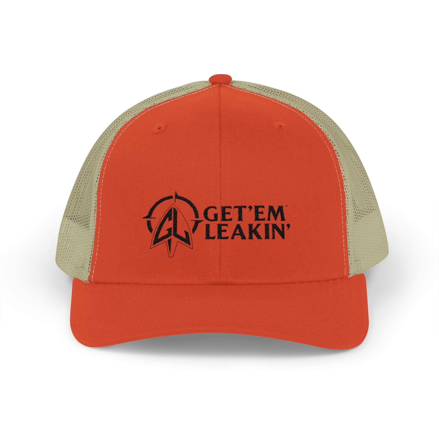 Get 'Em Leakin' Snapback Trucker Cap - Embroidered