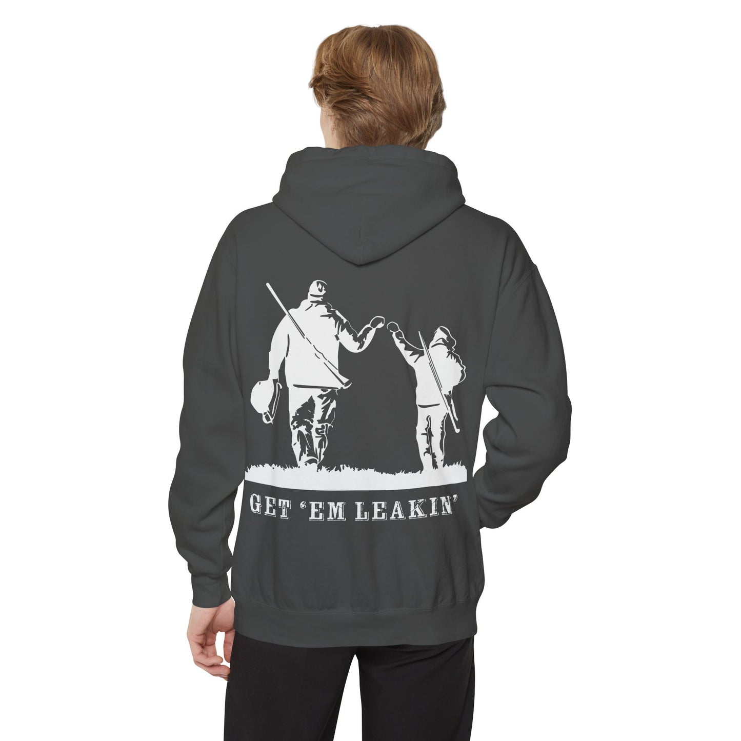 Hunting Hoodie — 'Get 'Em Leakin' Fist Bump Pullover