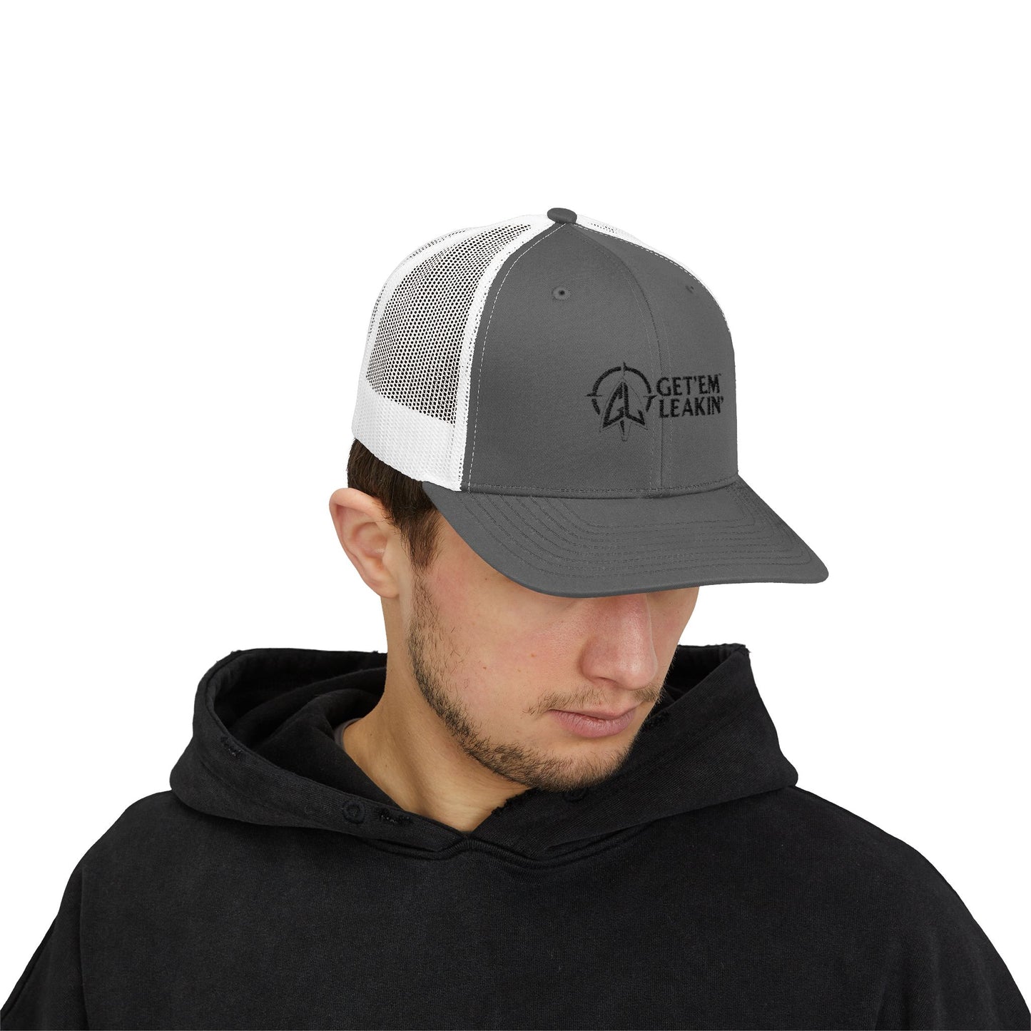 Trucker Cap — “Get 'Em Leakin'” Embroidered Snapback